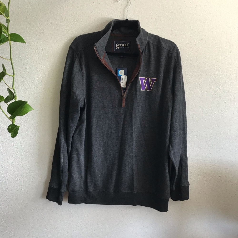 University of Washington UW half zip pullover
